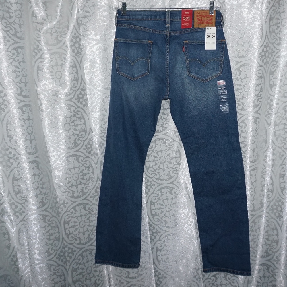 NWT Levi's  505 jeans 30 x 30 mens - Picture 3 of 4